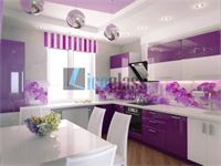 KÍNH ỐP BẾP MÀU TÍM 