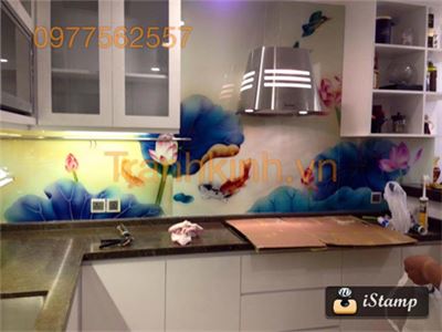 KÍNH ỐP BẾP CHUNG CƯ CAO CẤP 