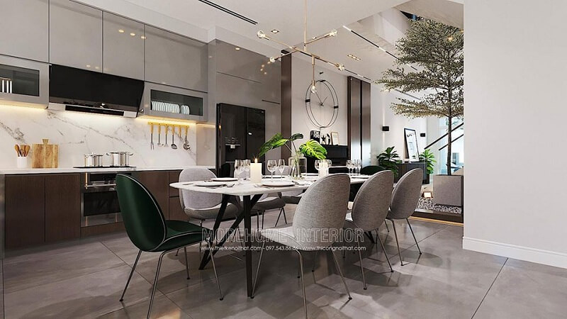Hệ tủ bếp gỗ công nghiệp hiện đại mang đến vẻ đẹp sang trọng cho không gian sống gia chủ. Tủ bếp hiện đại,tủ bếp đẹp hiện đại, tủ bếp An Cường