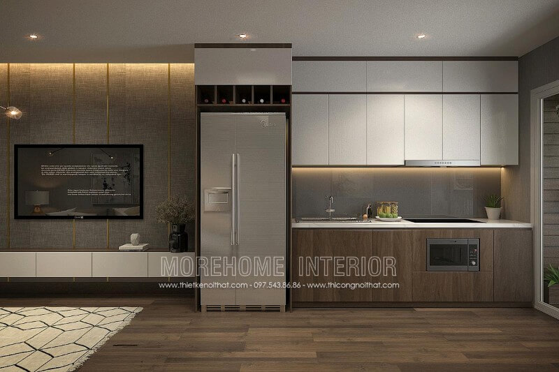 Tủ bếp gỗ công nghiệp sang trọng được yêu thích nhất trong vài năm trở lại đây Tủ bếp hiện đại,tủ bếp đẹp hiện đại, tủ bếp An Cường