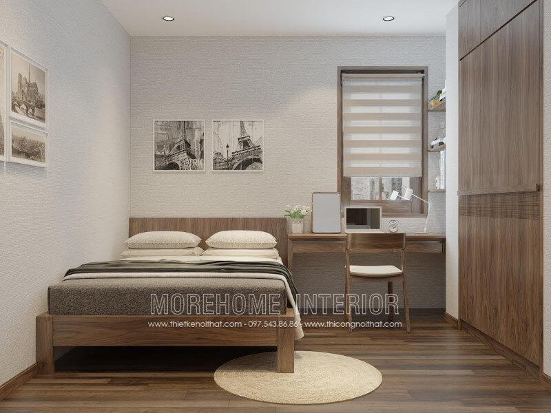 Giường ngủ gỗ óc chó Giường ngủ gỗ óc chó