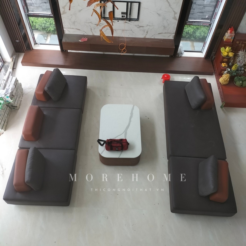 Việc thi công bàn trà gỗ tự nhiên mặt đá không chỉ là một bàn uống nước để tiếp khách mà còn là một phần trang trí nội thất để tạo nên một không gian ấn tượng.