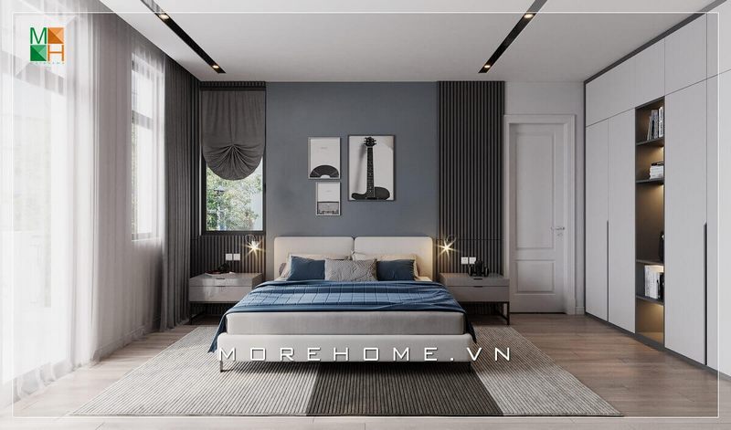 Mẫu tranh canvas họa tiết độc đáo giúp tô điểm thêm cho căn phòng ngủ, làm cho nó trở nên ấn tượng hơn rất nhiều.