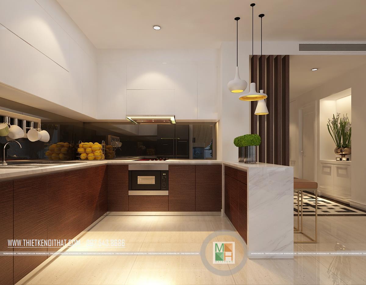 Quy trình thi công kính màu ốp bếp cho phòng bếp